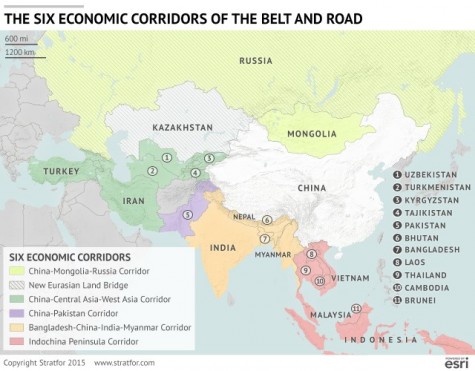 The six modern 'Belt and Road' trade corridors