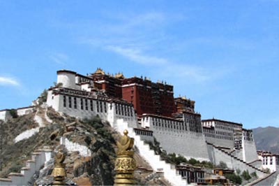 The Potala Palace, in Lhasa, Tibet