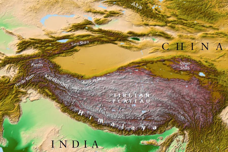 Area of the Himalaya
