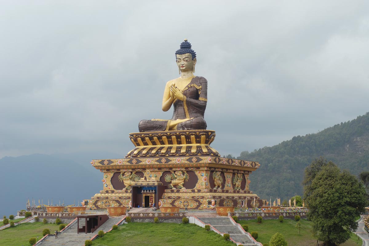 The Buddha Park of Ravangla, also known as Tathagata Tsal, is situated near Ravangla in South Sikkim district, Sikkim, India.