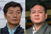The two candidates for Sikyong 2016: incumbent Sikyong Lobsang Sangay (left) and Speaker of the Tibetan Parliament-in-exile Penpa Tsering. 