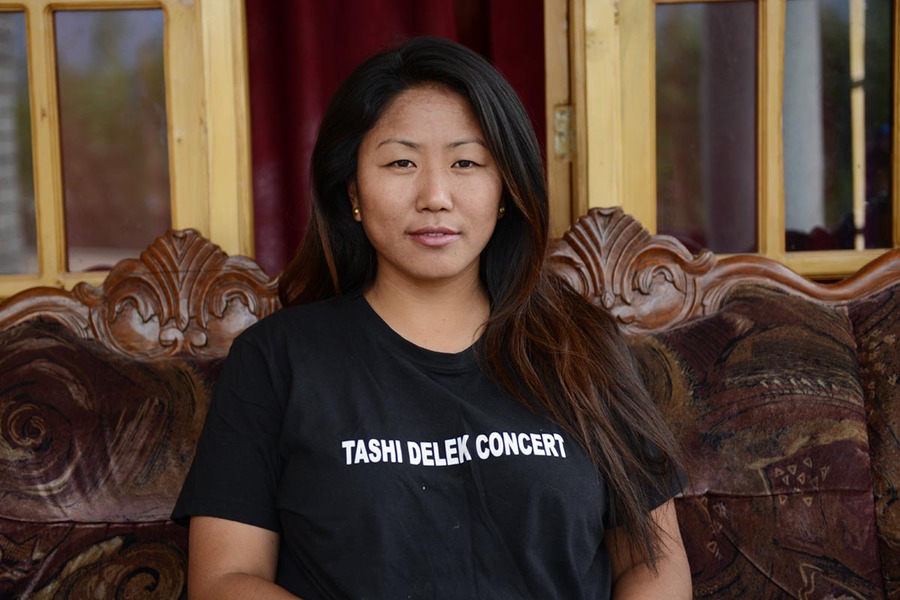 Tsering Dekey, HITA Manager, in Choglamsar on 16 July 2014.