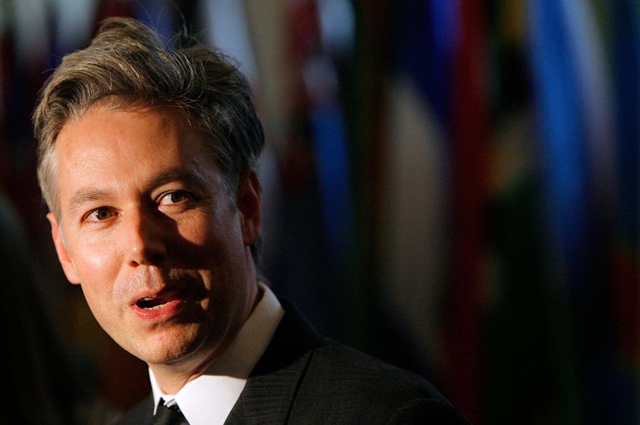 Musician Adam Yauch attends the 'Welcome to Gulu' exhibition opening at the United Nations in New York City on 12 May 2009.