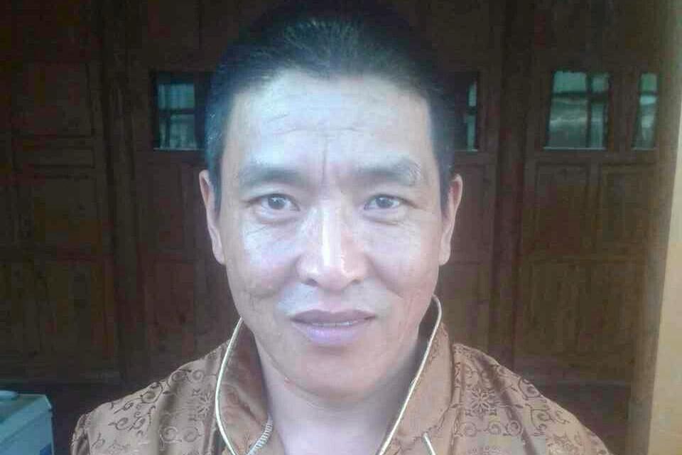 Dhondup Wangchen photographed after he was released from prison