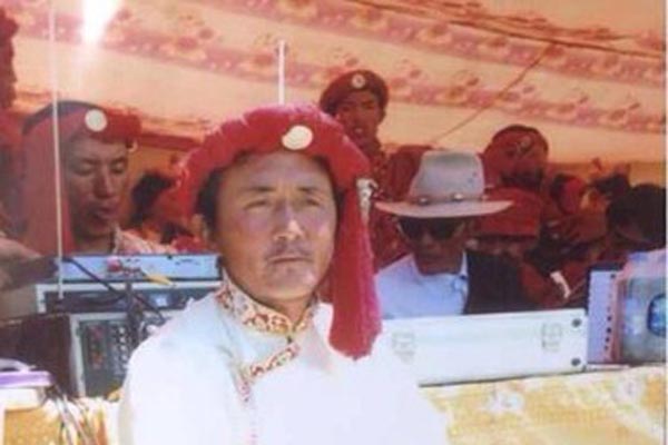 Wangdak, 45, who was taken from his home in the middle of the night by Chinese police in Kardze, eastern Tibet.