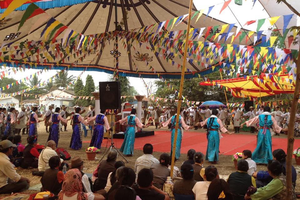 Shoton (Tibetan Opera) Festival 2016 at Mundgod, India, on 3 March 2016.