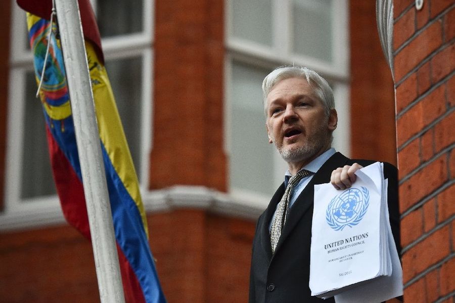 WikiLeaks founder Julian Assange has been at the Ecuadoran embassy in London since 2012, having taken refuge to avoid being sent to Sweden where he faces a rape allegation that he denies.