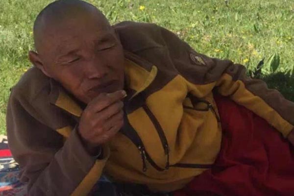 Tibetan monk Tenga, 63, died in a self-immolation protest against Chinese rule in Tibet, on 26 November 2017.