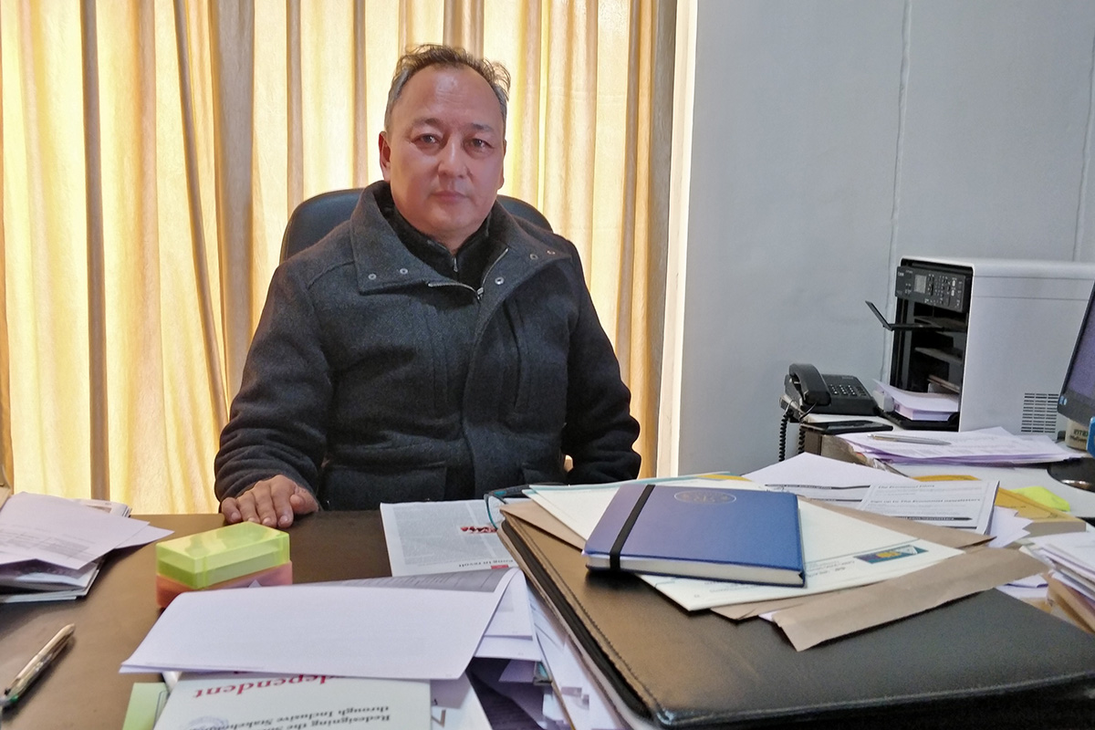 Chief Planning Officer of Central Tibetan Administration Kunchok Tsundue during an interview with Tibet Sun on 17 December 2019. 