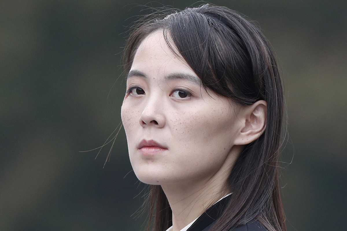 In this 2 March 2019, file photo, Kim Yo-jong, sister of North Korean leader Kim Jong-un, attends a wreath-laying ceremony at Ho Chi Minh Mausoleum in Hanoi, Vietnam.