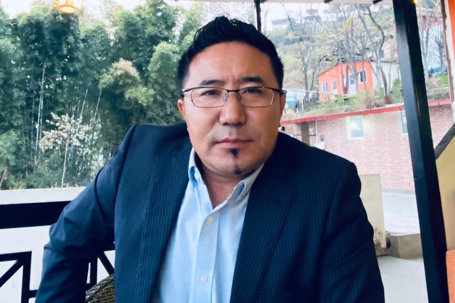 Tenjin Shimizu, aka, Tenzin Dhondup, a  businessman who lives between Japan and Nepal, in a photo taken in Kathmandu, Nepal, on 6 March 2021.