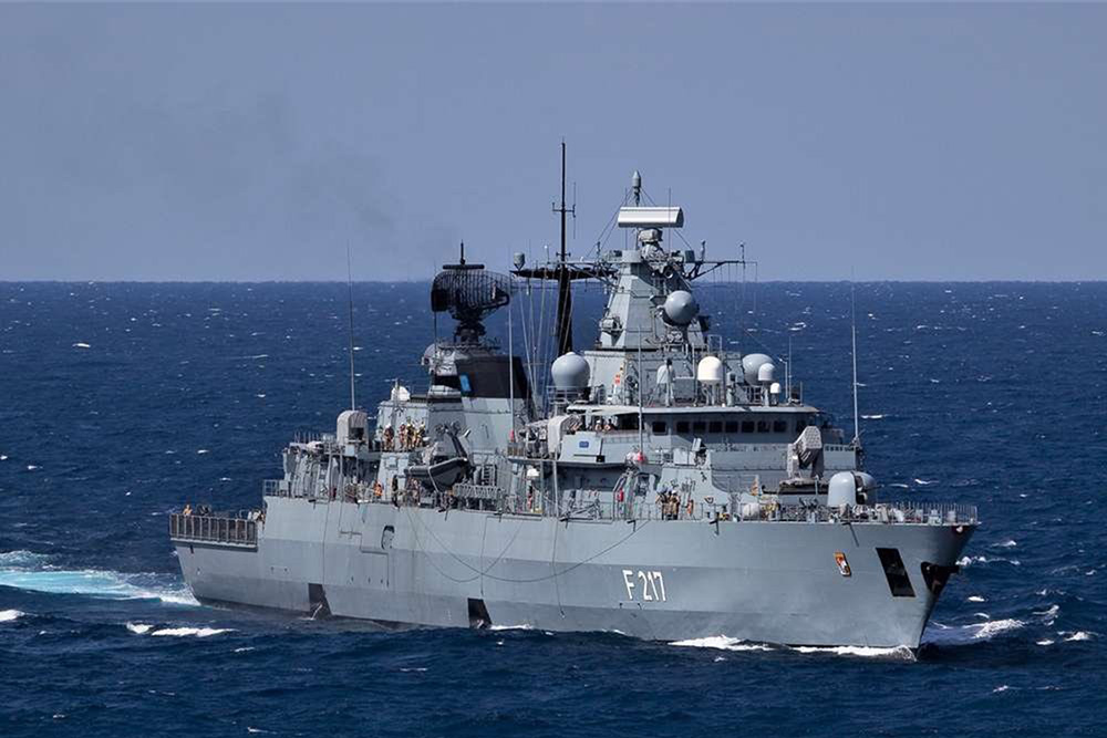 Germany deploys the Bayern frigate on an exercise voyage lasting about six months in the Indian and Pacific Oceans, on 2 August 2021.