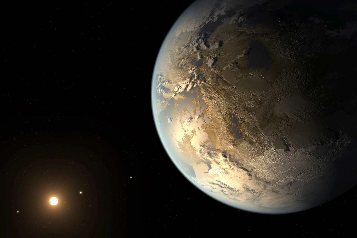 Artist's depiction shows Kepler-186f, an Earth-size world in the 